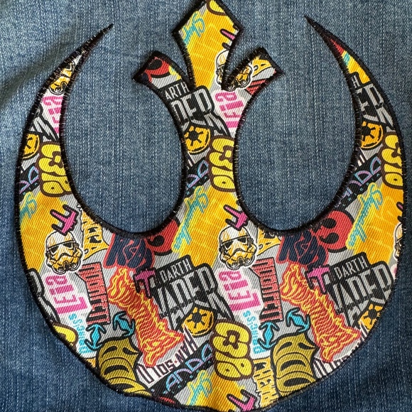 Star Wars Princess Leia Stretch Denim Jacket Oversize Fit - Picture 5 of 14